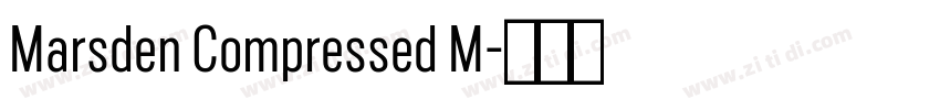 Marsden Compressed M字体转换